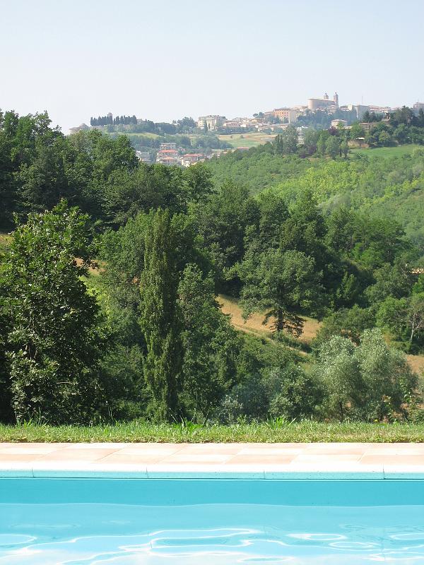View from pool to Camerino - View from pool to Camerino